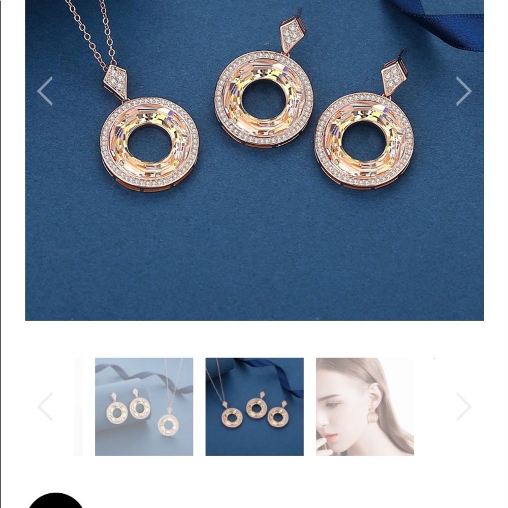 Aurora Borealis Cosmic Jewelry Set - Picture 2 of 2